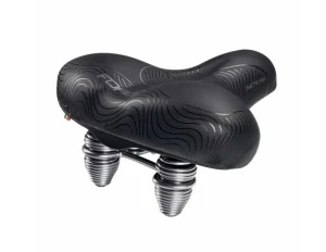 sedlo FORCE NOVA dámské s pružinou, černé