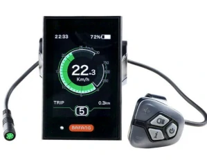 Displej LCD C18 Crussis ke středovému motoru Bafang Max drive (M400) verze UART